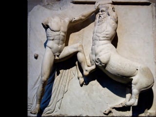 37
Plan of the Parthenon, Acropolis, Athens, Greece, with diagram of sculptural program (after Andrew
Stewart), 447–432 BCE.
 