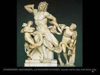 ATHANADOROS, HAGESANDROS, and POLYDOROS OF RHODES, Laocoön and his sons, from Rome, Italy. 
