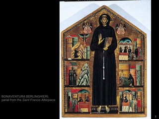 BONAVENTURA BERLINGHIERI, panel from the  Saint Francis Altarpiece. 