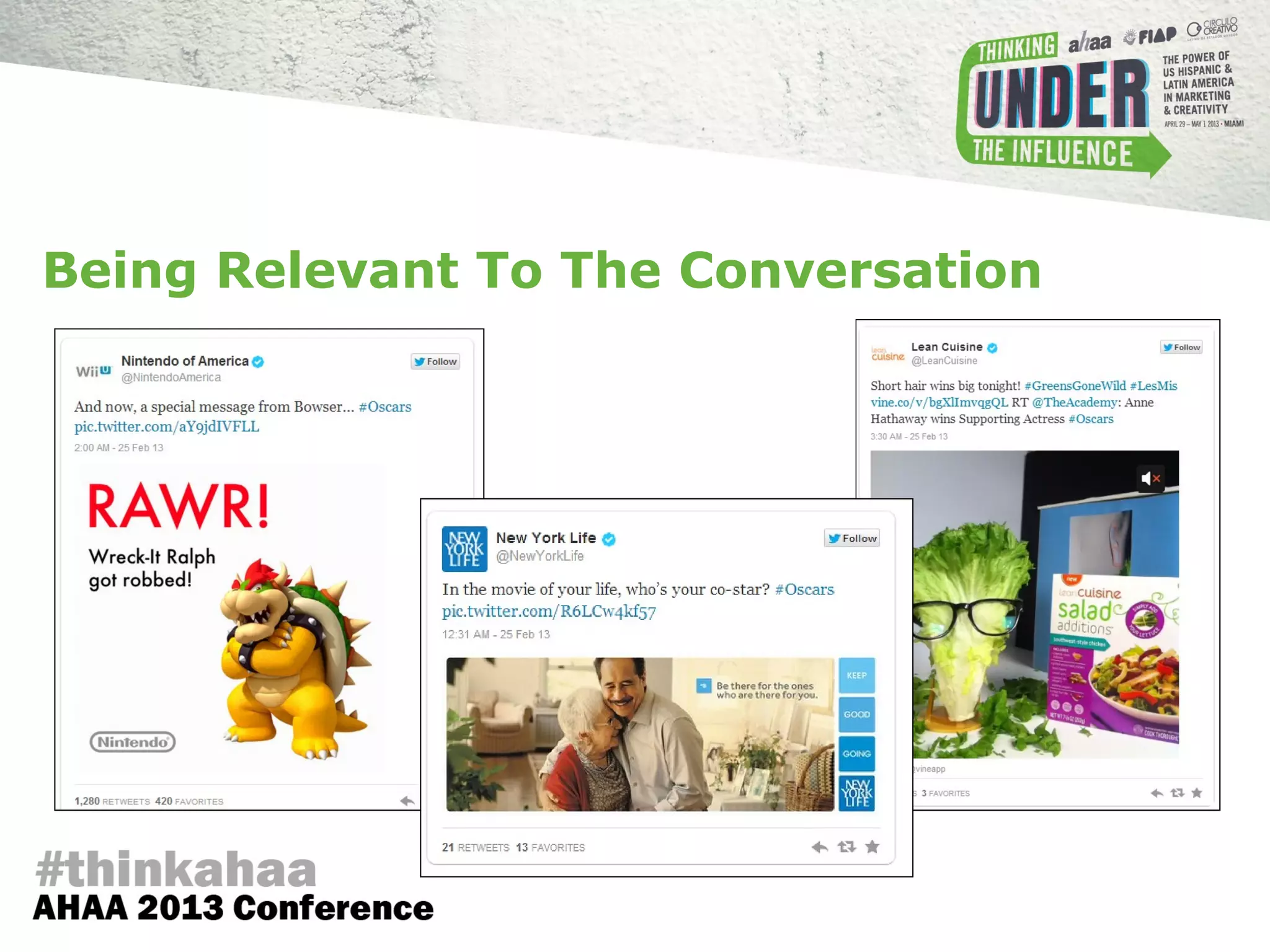 Being Relevant To The Conversation
 