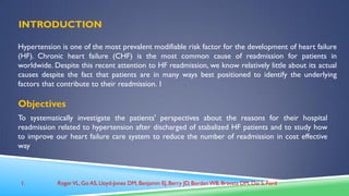 Hospital Readmission of Heart Failure Patients And Its Precipitated ...