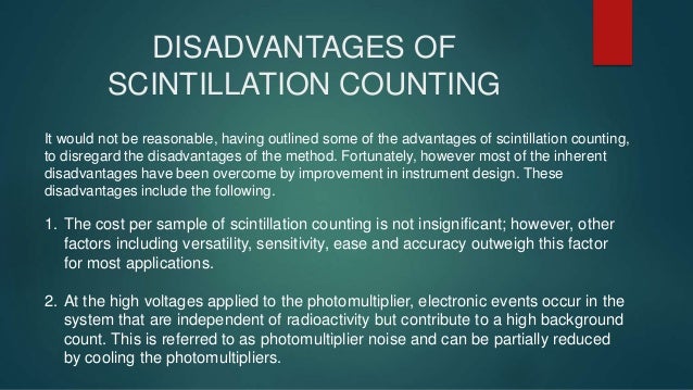 Scintillations principle, working, merits & demerits 