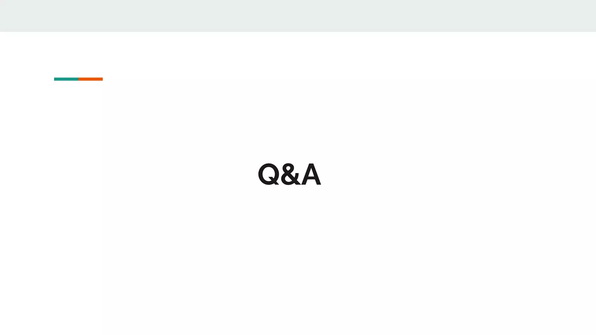 Q&A
 