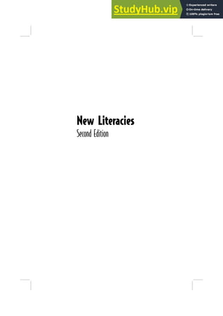New Literacies
Second Edition
 