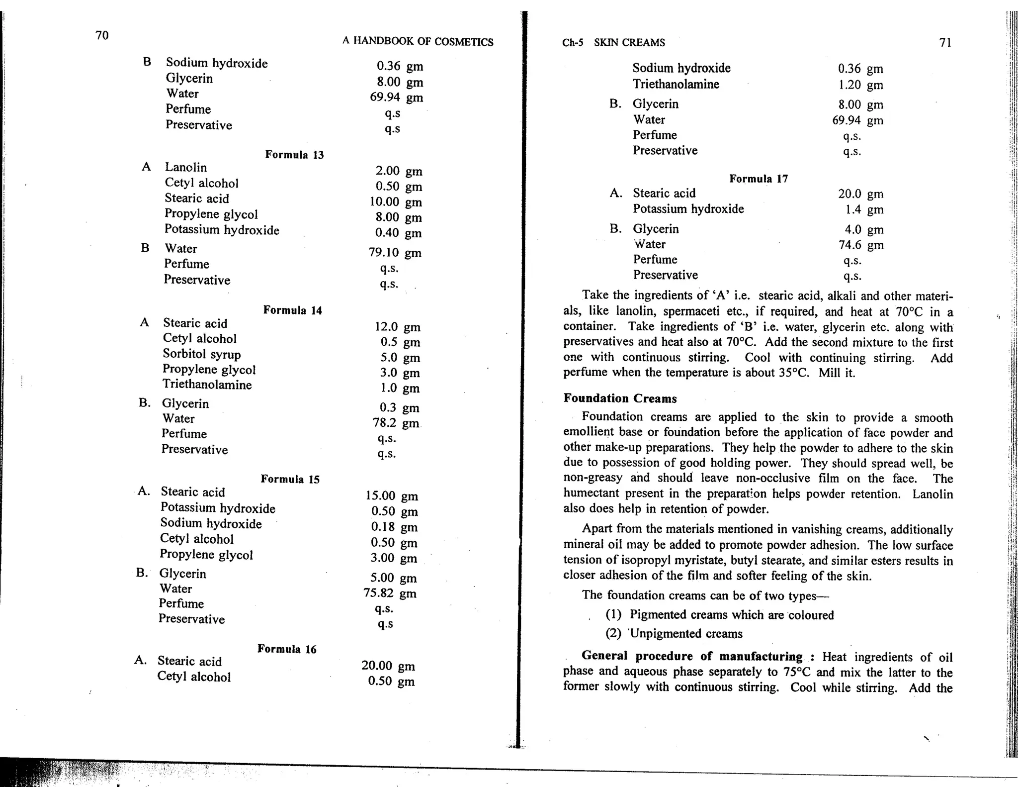 A Handbook of cosmetics.pdf formulation. | PDF