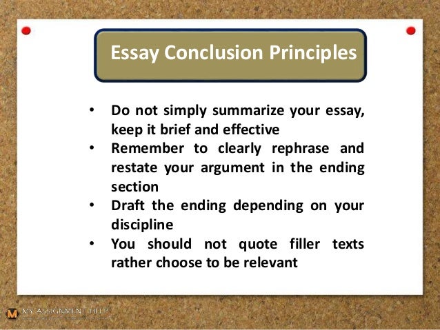 Steps to write a conclusion picture