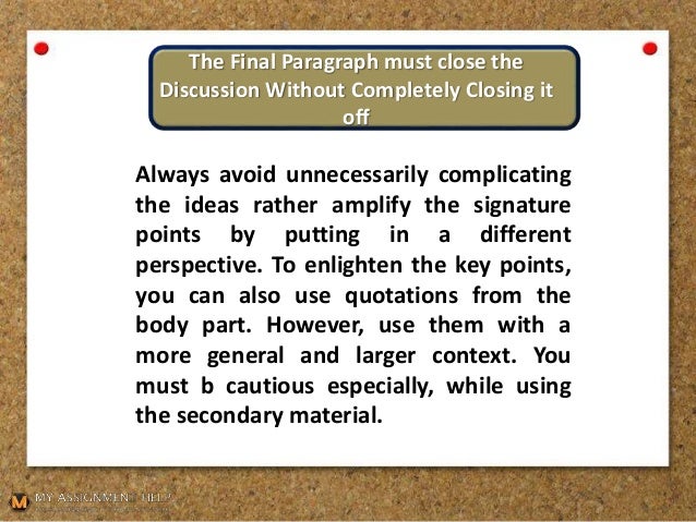 How to write a conclusion for a research paper image
