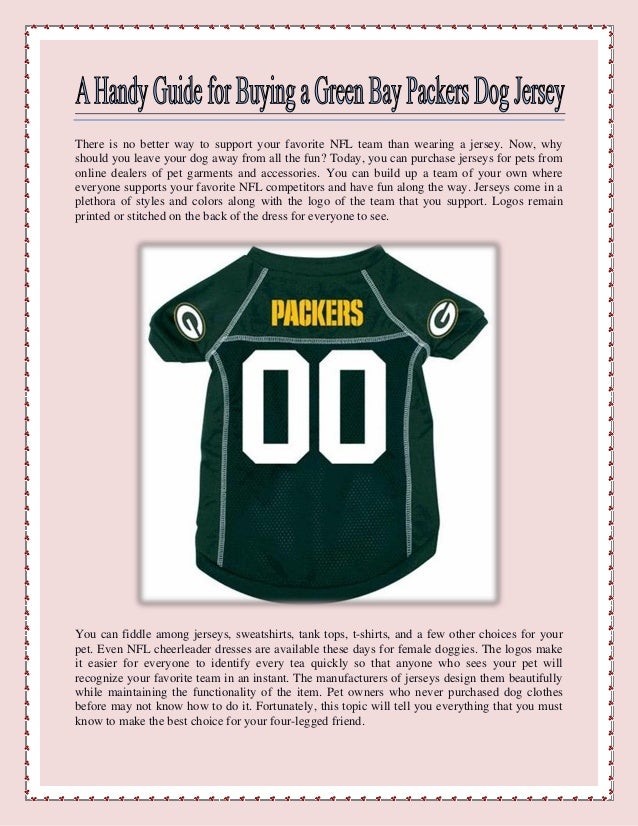 packers dog jersey