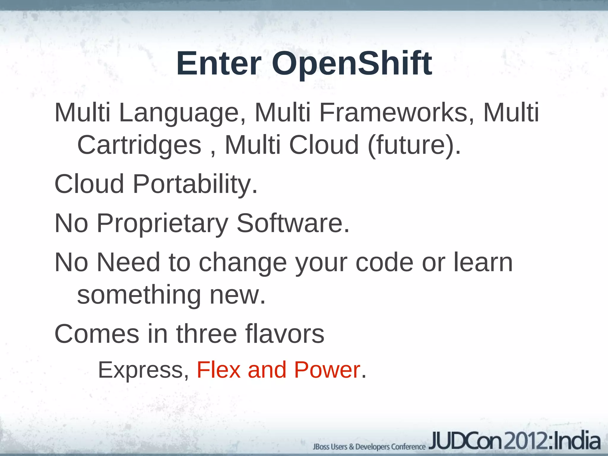 Pre 2011 Java Developer was Sad PaaS == Problem as a Service 