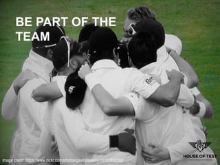 BE PART OF THE
TEAM
 