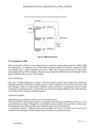 Ahb Protocol.pdf AMBA 2.0 REPORT | PDF