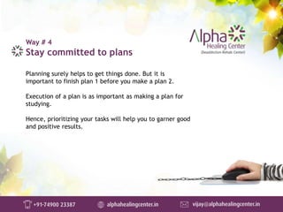 Planning surely helps to get things done. But it is
important to finish plan 1 before you make a plan 2.
Execution of a pl...