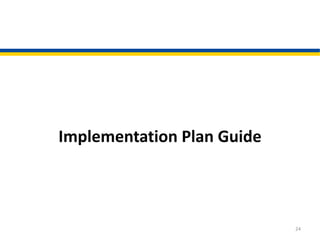 Implementation Plan Guide
24
 