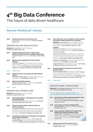 Arab Health Congress 2016 - Big Data Brochure | PDF