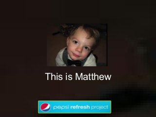 This is Matthew
 