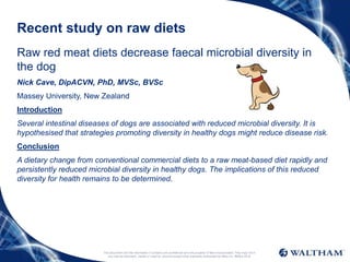 Cat and dog nutrition - what you really need to know | PPTX
