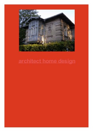 architect home design
 