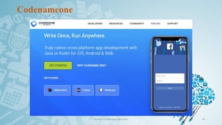 Codenameone
Ảo hóa và điện toán đám mây 45
 