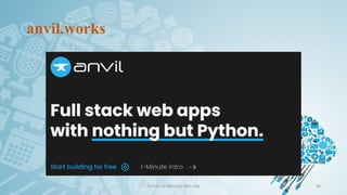 anvil.works
Ảo hóa và điện toán đám mây 46
 