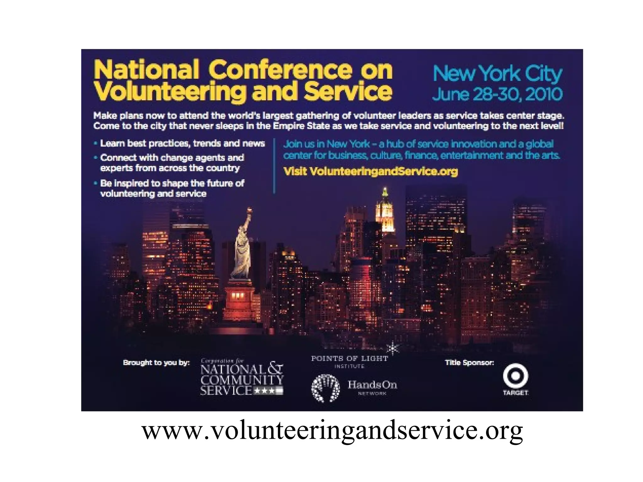 www.volunteeringandservice.org 