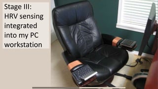 Stage III:
HRV sensing
integrated
into my PC
workstation
 