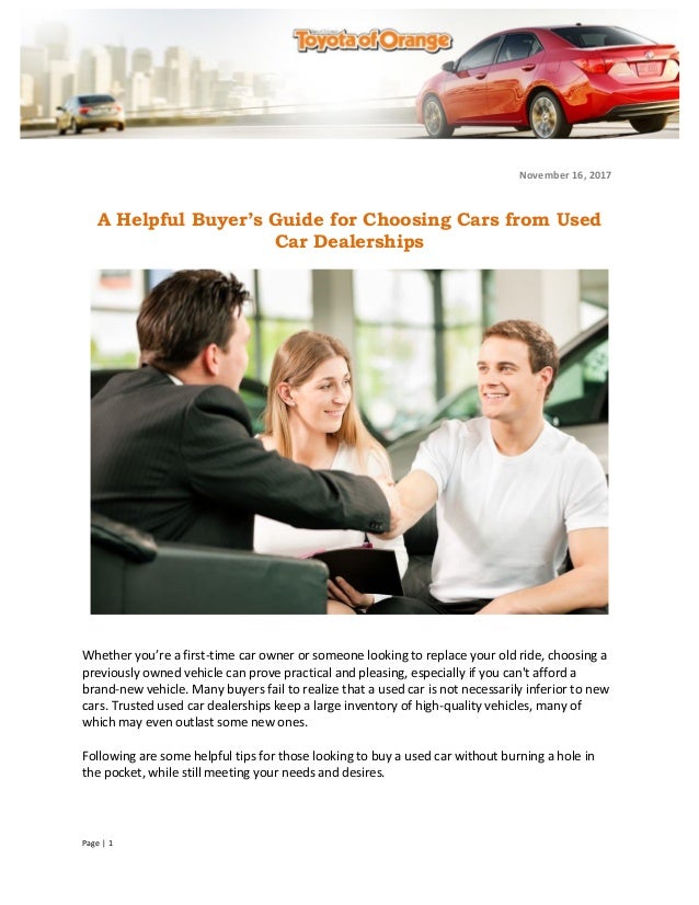 how do you buy a car from someone