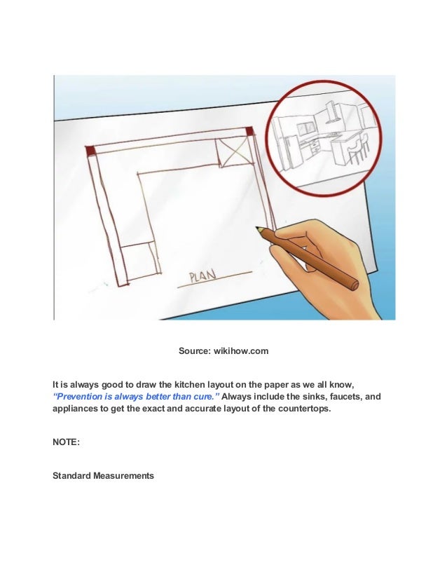 A helpful guide on how to measure countertops