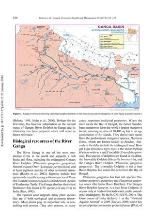 AHEMpaper2013.pdf Ganges river dolphin in chambal river | PDF