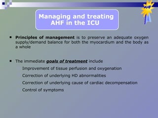 AHF In Critical Illness | PPT