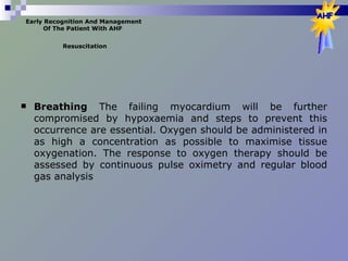 AHF In Critical Illness | PPT