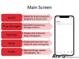 Ahfs Classification AHFS Clinical Drug Information Tutorial | PPTX