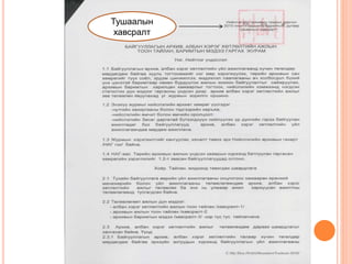 Тушаалын
хавсралт
 