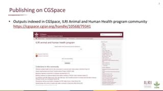 Animal and Human Health program communications
