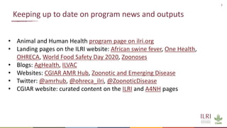 Animal and Human Health program communications