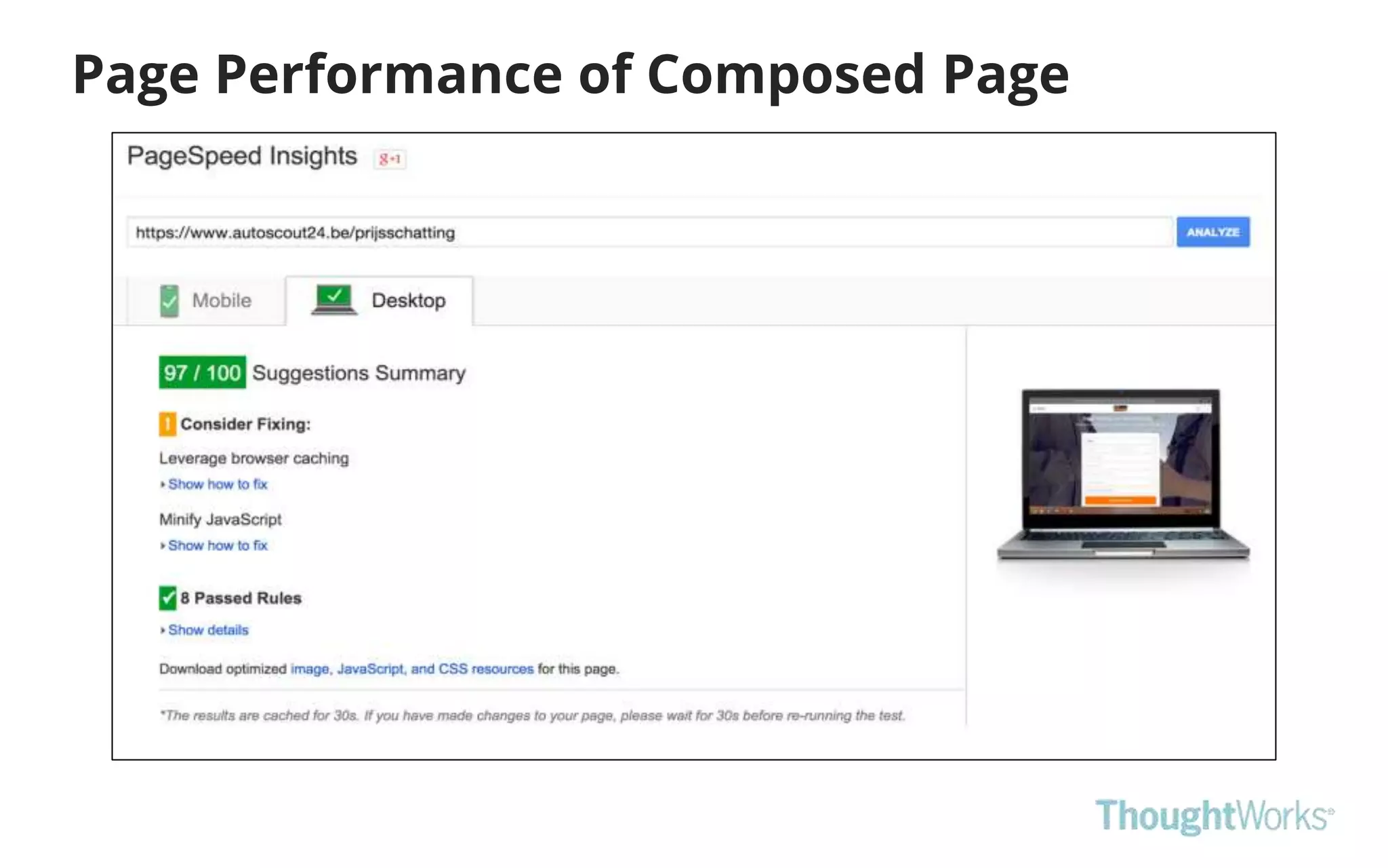 Page Performance of Composed Page
 