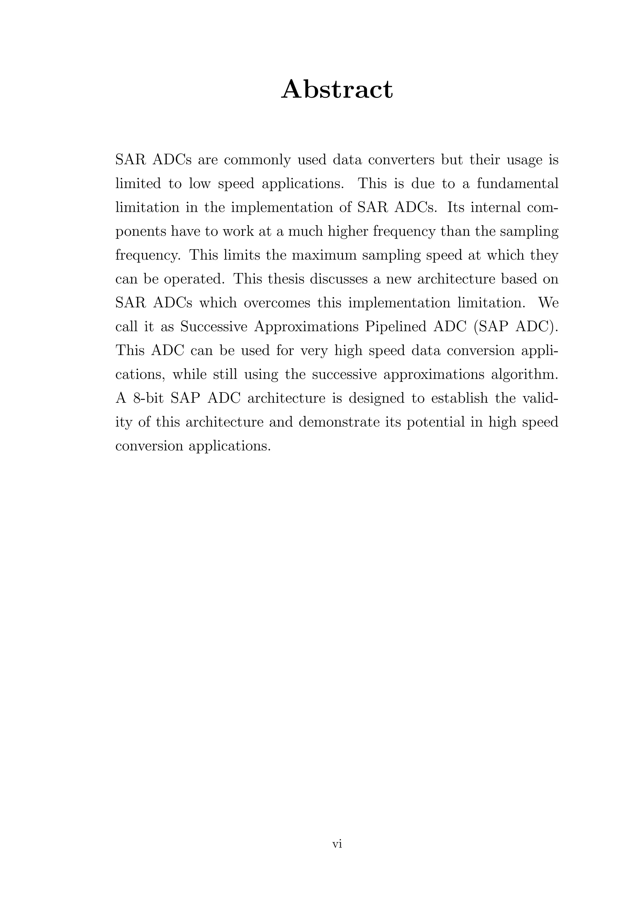 A High Speed Successive Approximation Pipelined ADC | PDF