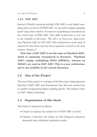 A High Speed Successive Approximation Pipelined ADC | PDF
