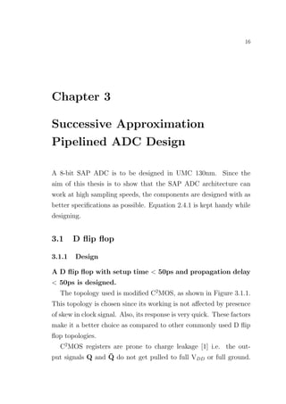 A High Speed Successive Approximation Pipelined ADC | PDF