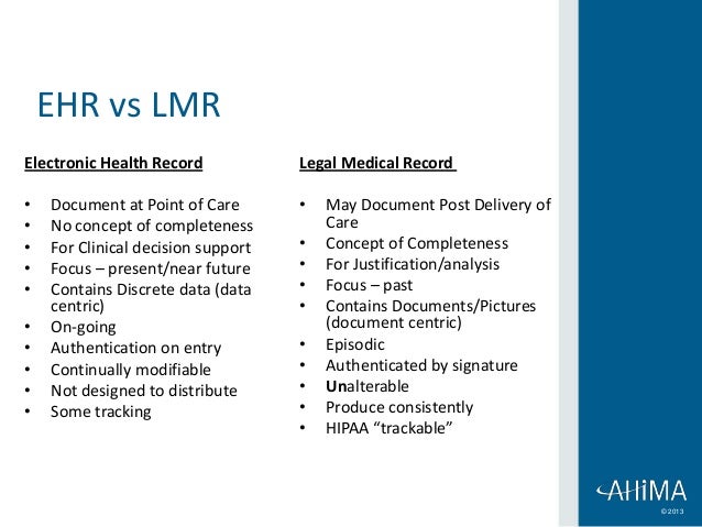 AHIMA 2013 Presentation LHR LMR ahima-2013-presentation-lhr-lmr