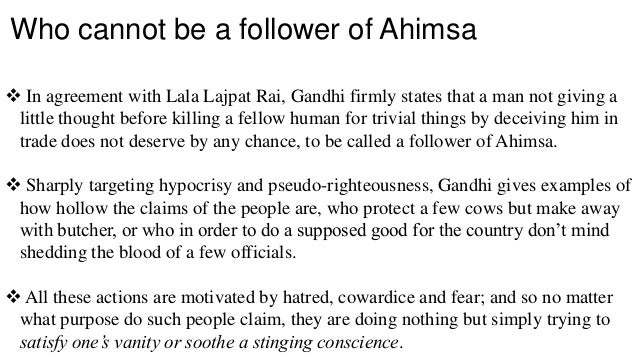 On Ahimsa Reply To Lala Lajpat Rai A literature presentation