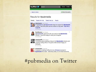 #pubmedia on Twitter 