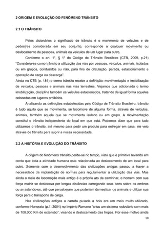 A historia do Trânsito | PDF