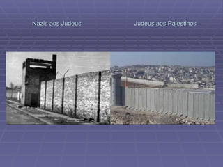 Nazis aos Judeus  Judeus aos Palestinos 
