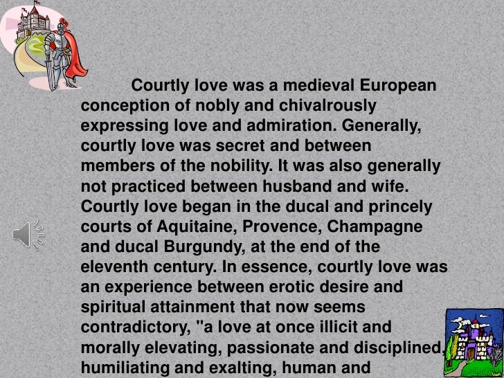 The art of courtly love sparknotes