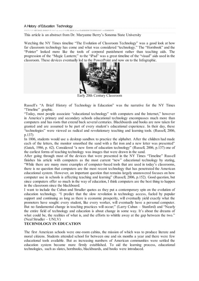 A history of education technology PDF