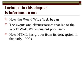 A history of html | PPT | Web Design and HTML | Internet