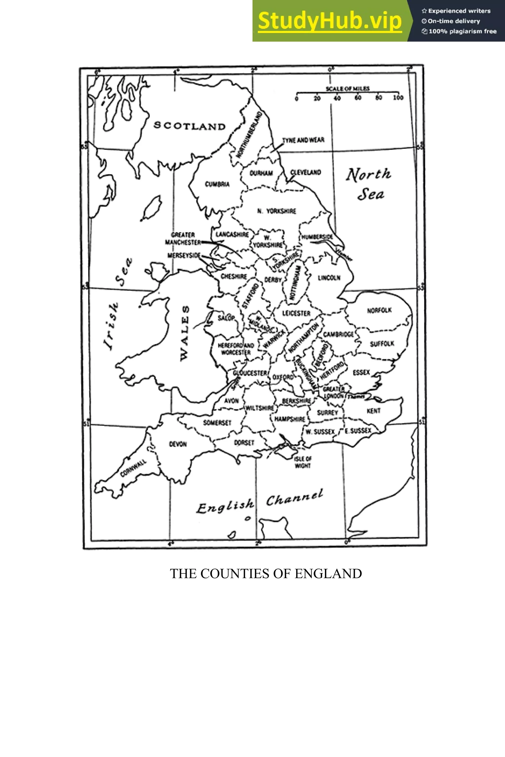 THE COUNTIES OF ENGLAND
 