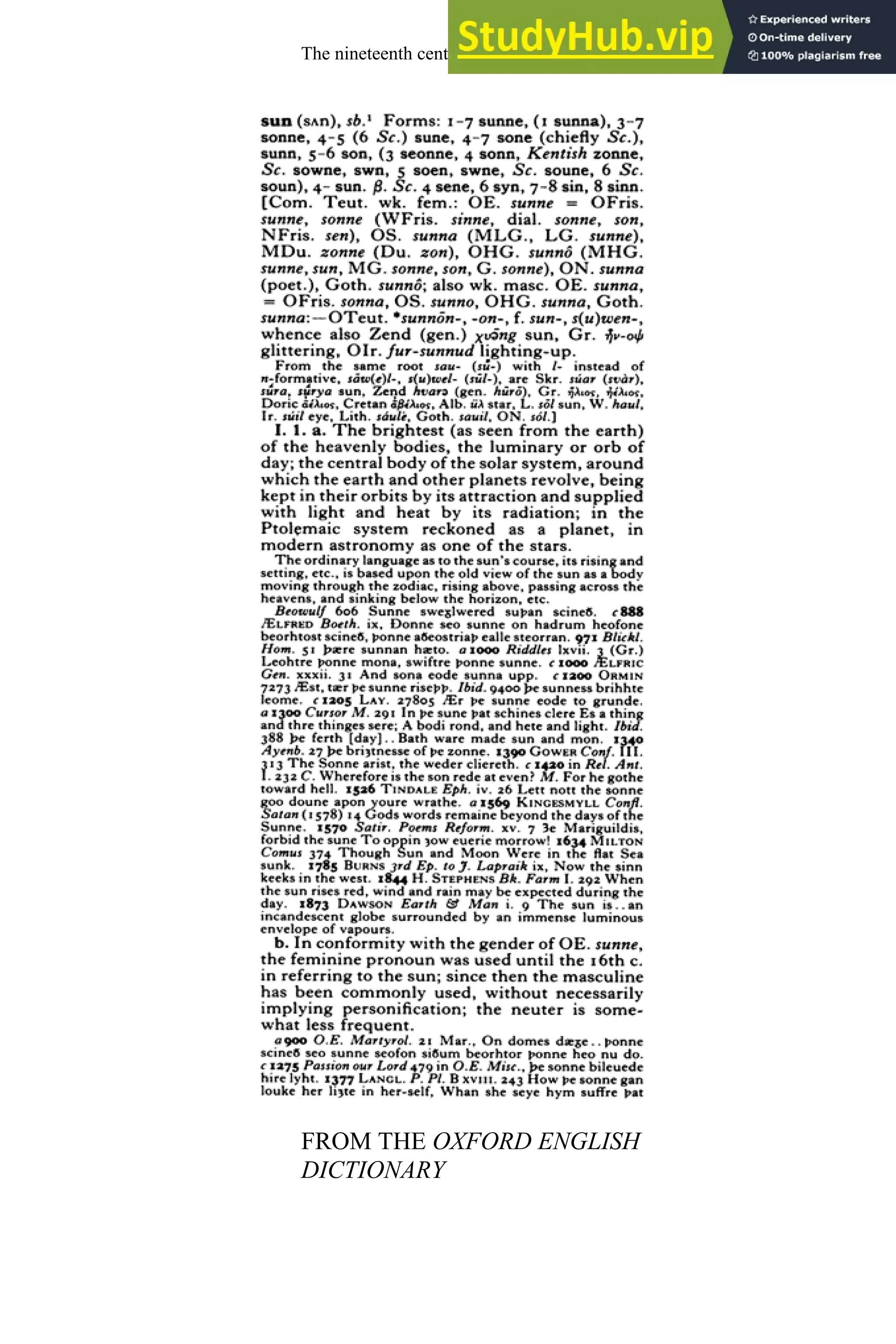 FROM THE OXFORD ENGLISH
DICTIONARY
The nineteenth century and after 323
 