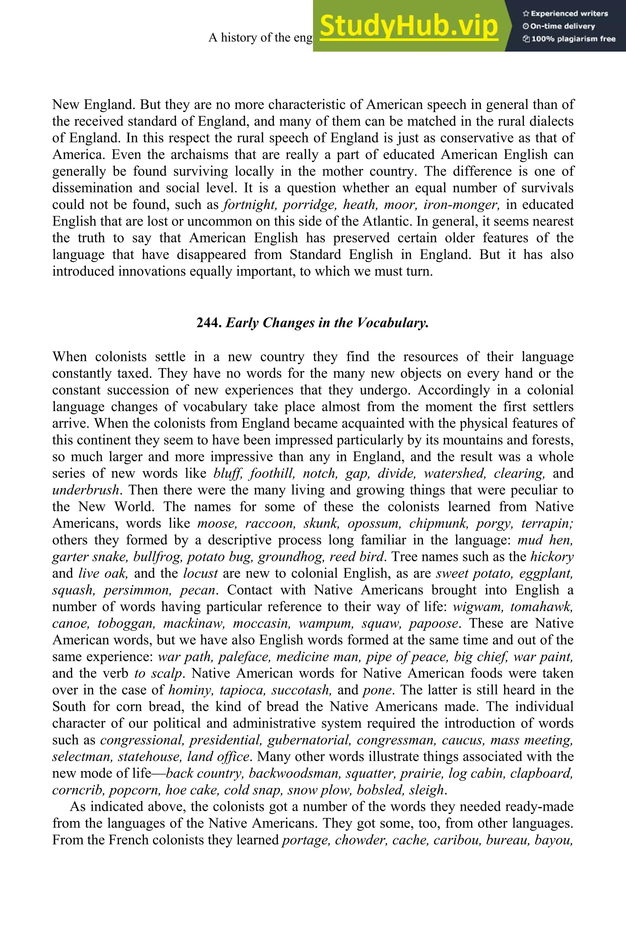 A History Of The English Language By Albert C.Baugh And Thom