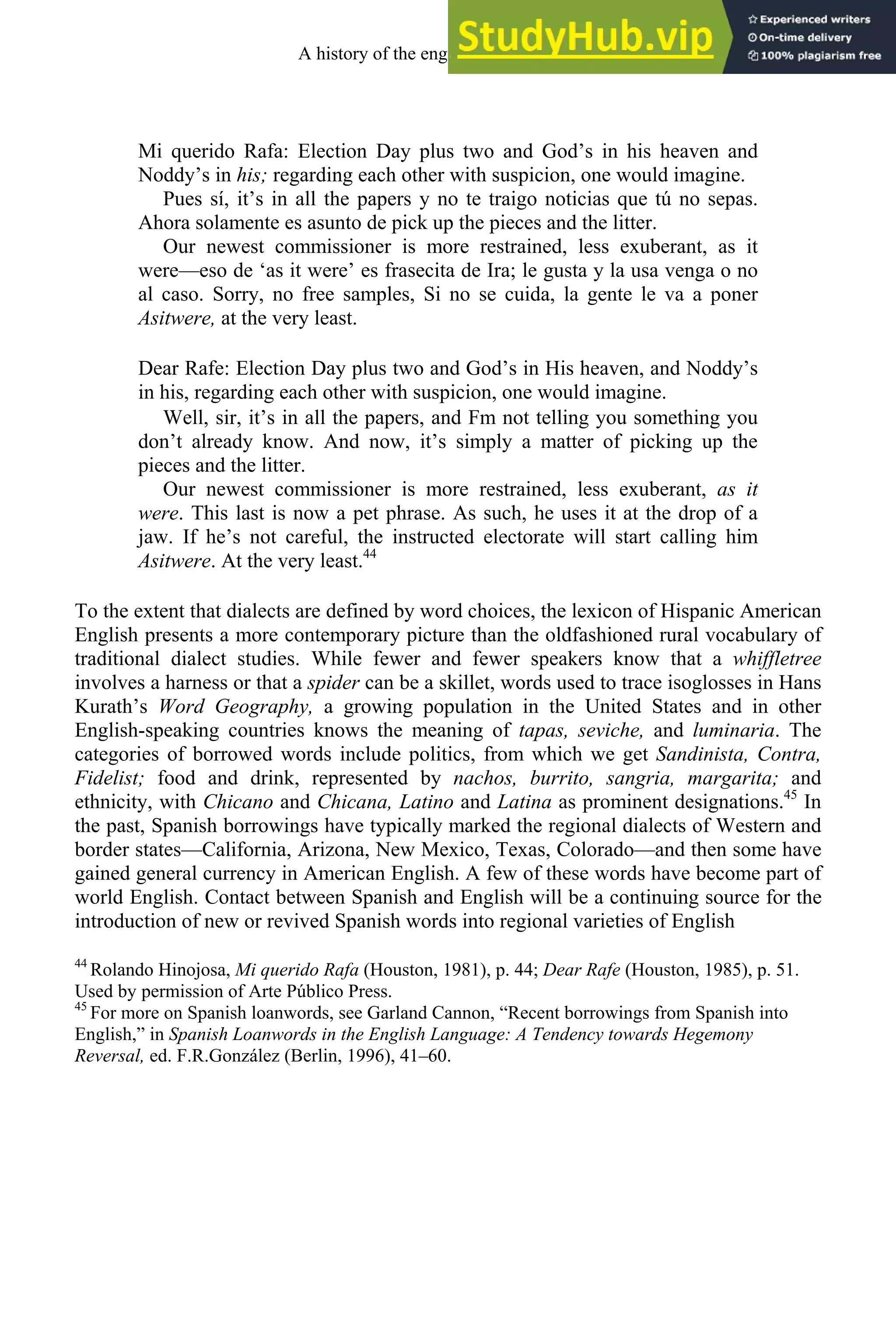 A History Of The English Language By Albert C.Baugh And Thom